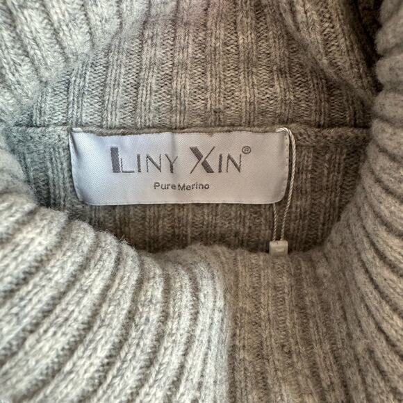 LINY XIN 100% Merino Superfine Wool Size 2XL Sweater Women Warm Soft Lightweight - Picture 3 of 10
